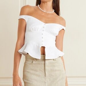 REFORMATION LINEN TOP